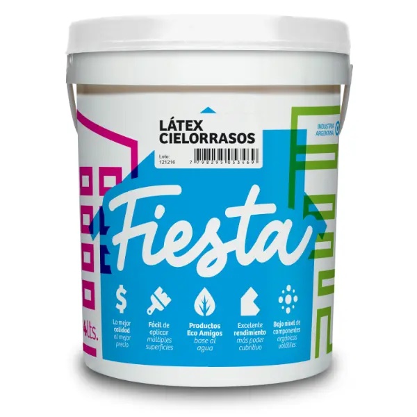 [LCF4] Latex Cielorrasos Fiesta (4 Litros)