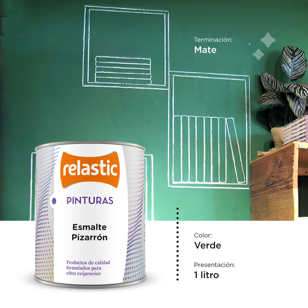 [EPV1] Esmalte Pizarron (Verde, 1 Litro)