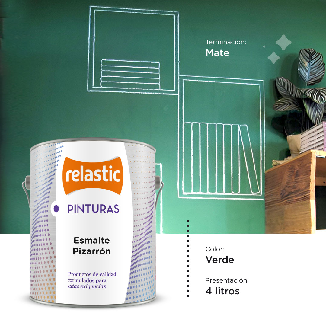 [EPV4] Esmalte Pizarron (Verde, 4 Litros)