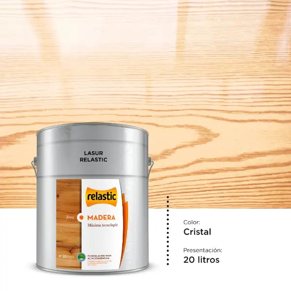 [LS20] Lasur Protector para Madera (Cristal, 20 Litros)