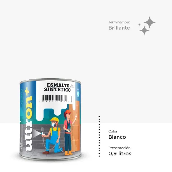 [UB1] Ultron Esmalte Sintetico (Blanco, 0.9 Litro)