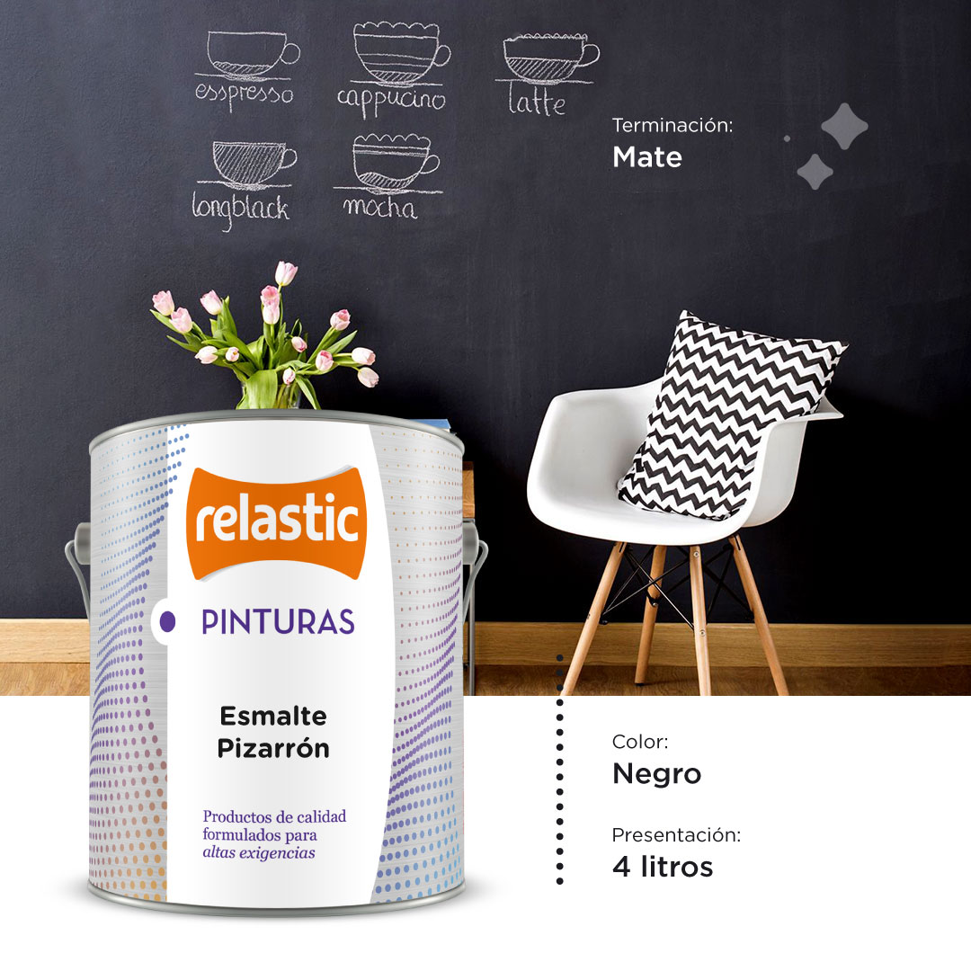 [EPN4] Esmalte Pizarron (Negro, 4 Litros)